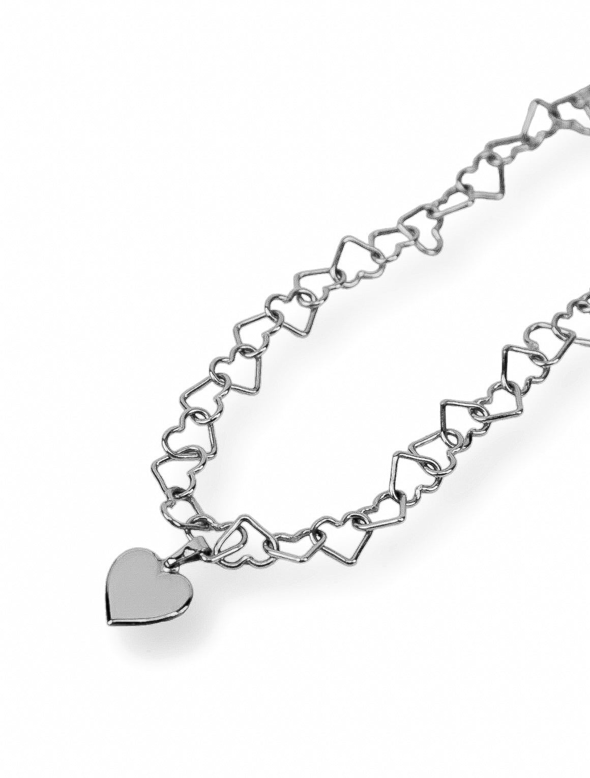 Heart Necklace Silver