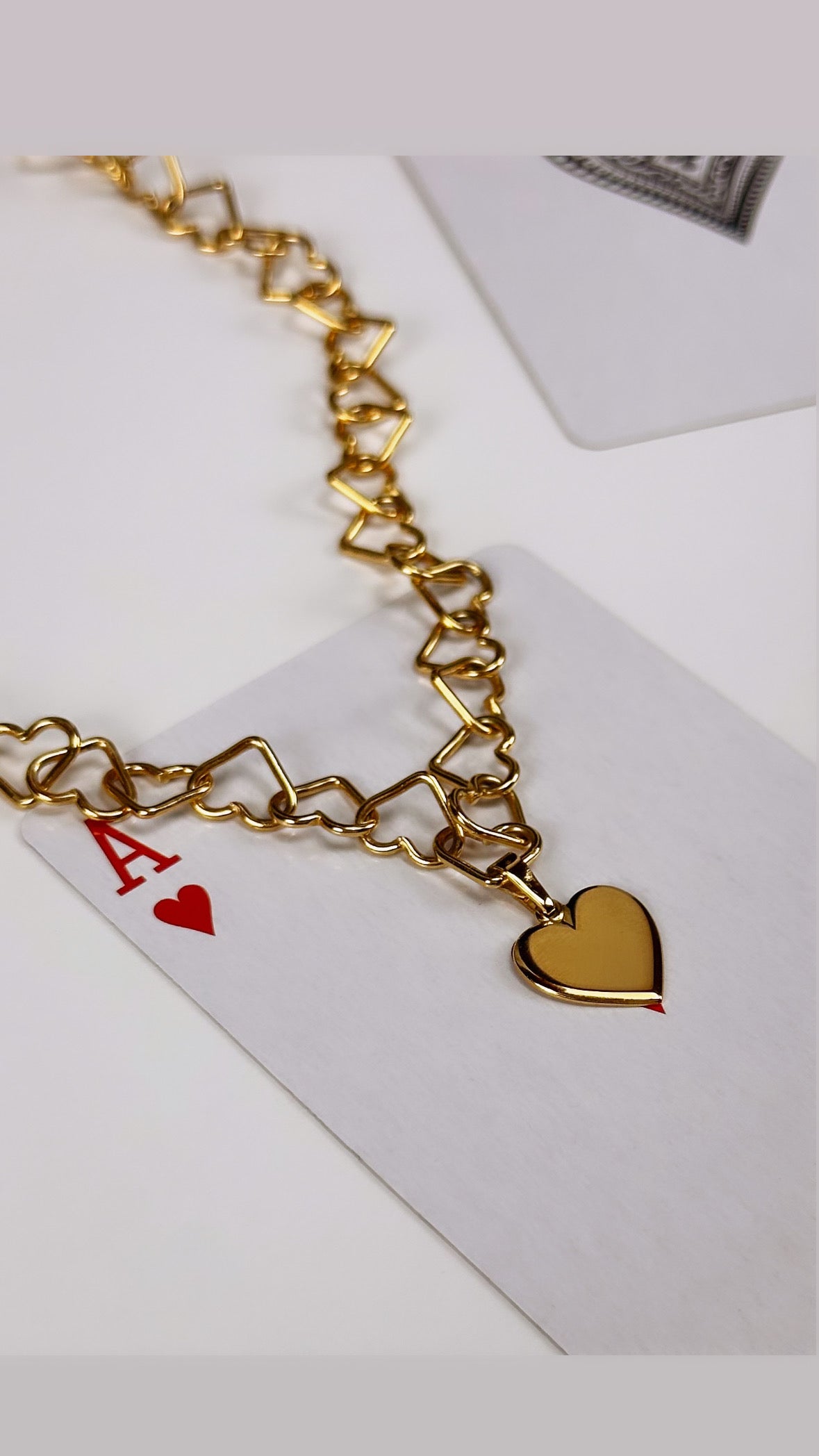 Heart Necklace Gold