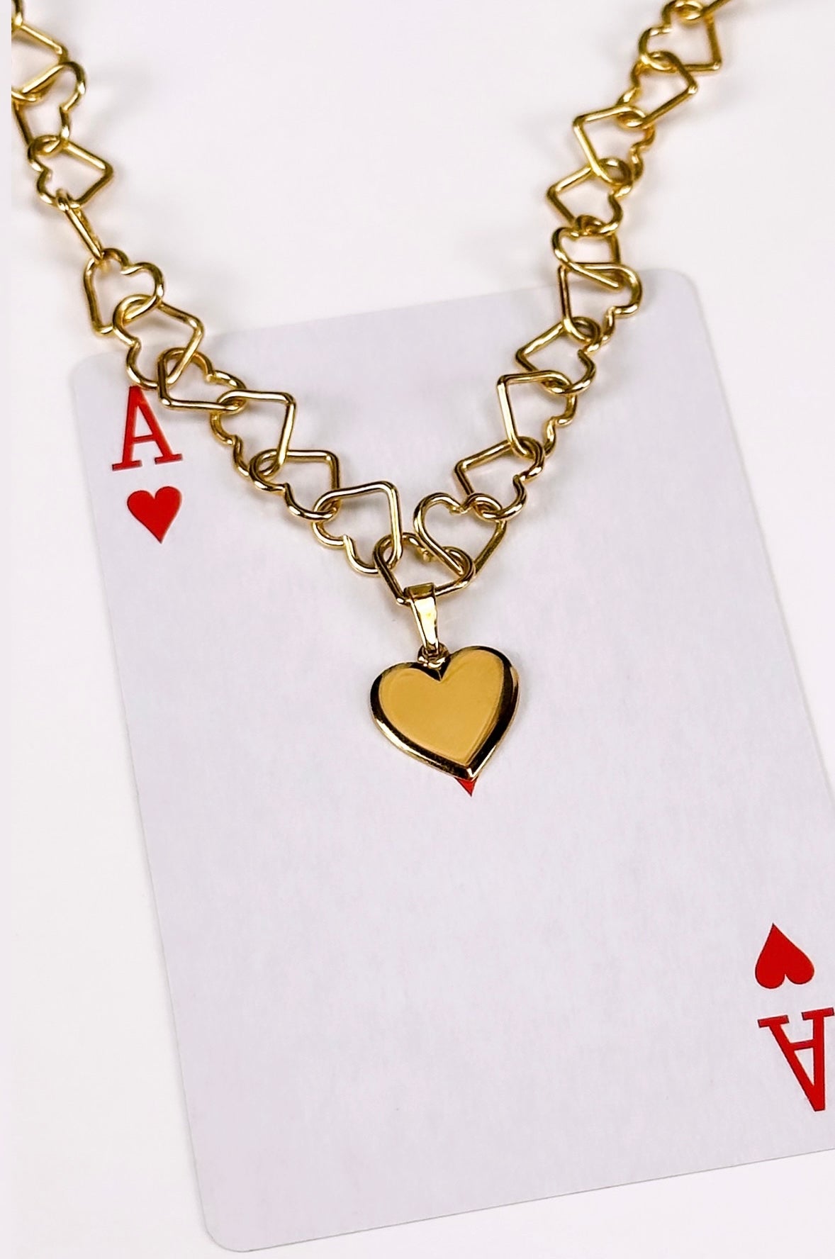 Heart Necklace Gold