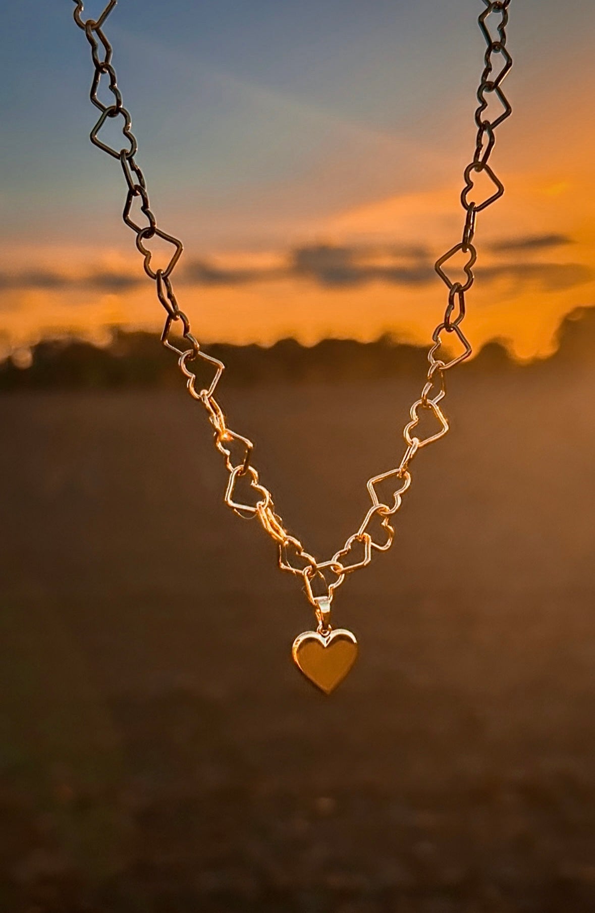 Heart Necklace Gold