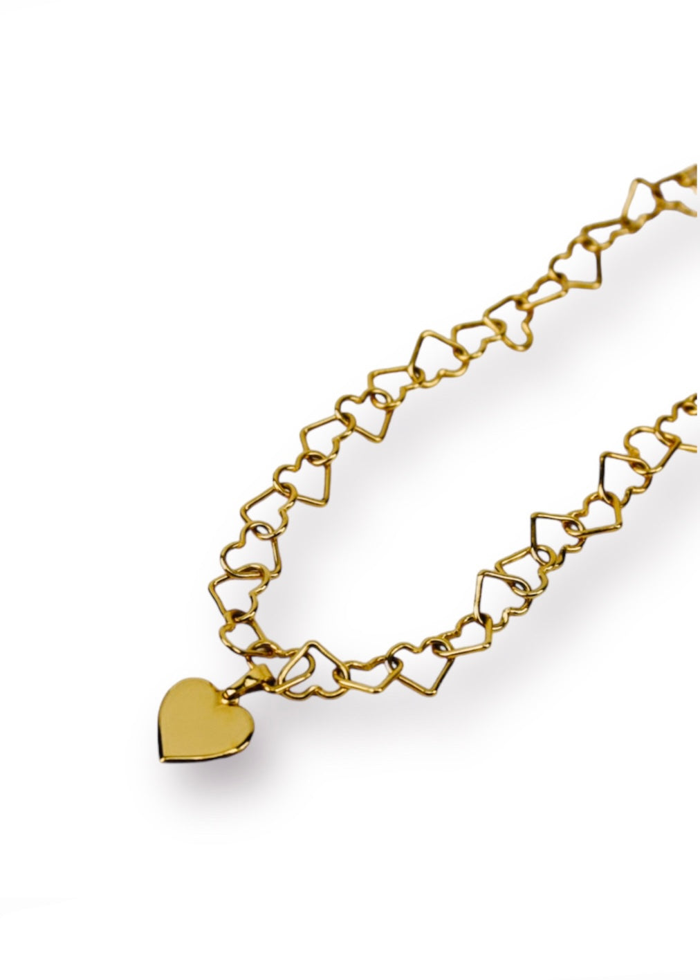 Heart Necklace Gold