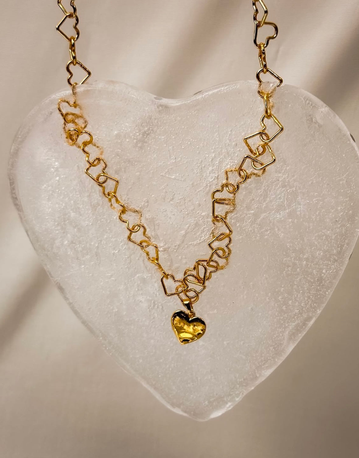 Heart Necklace Gold