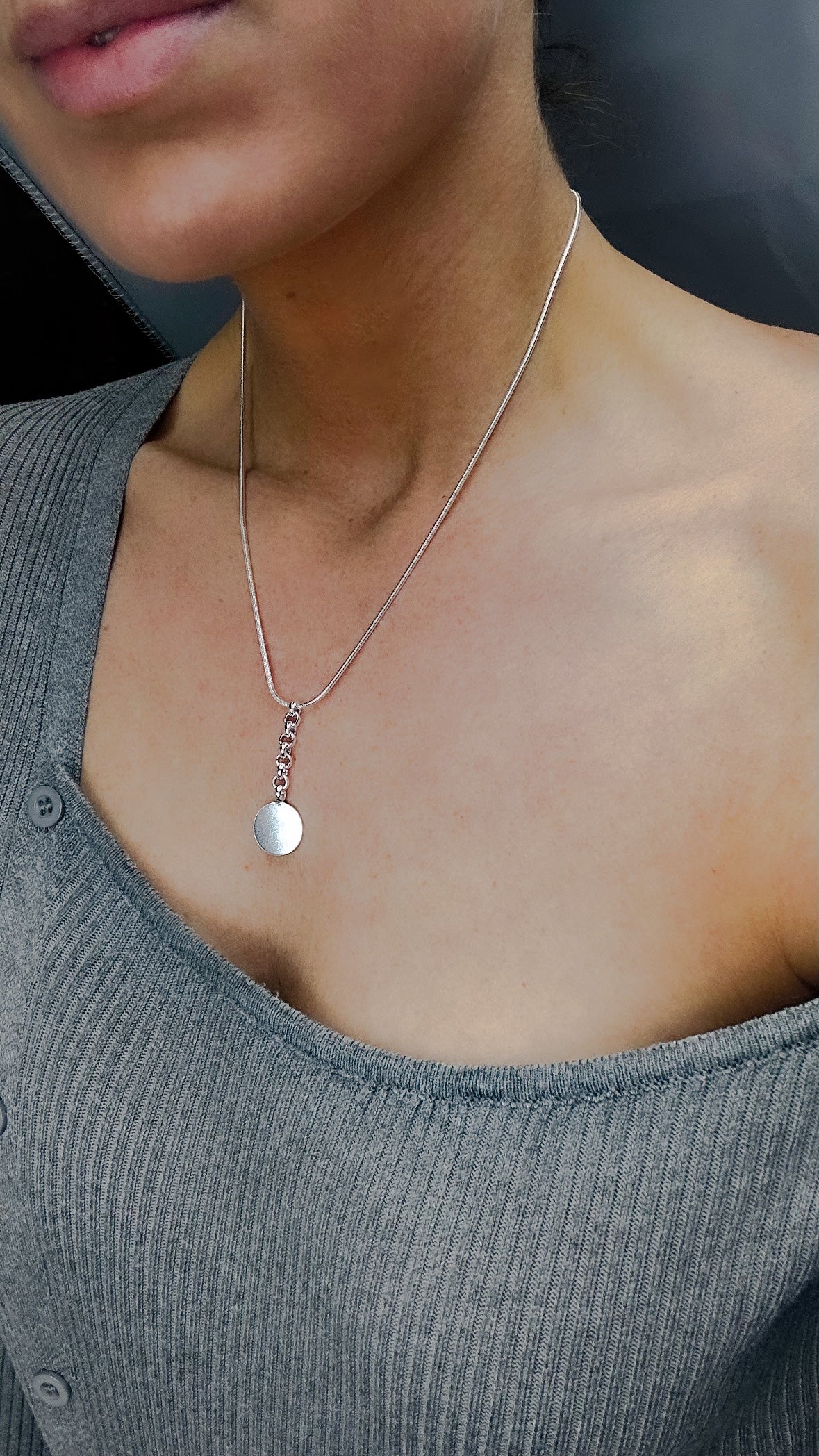 Hanging Moon Necklace