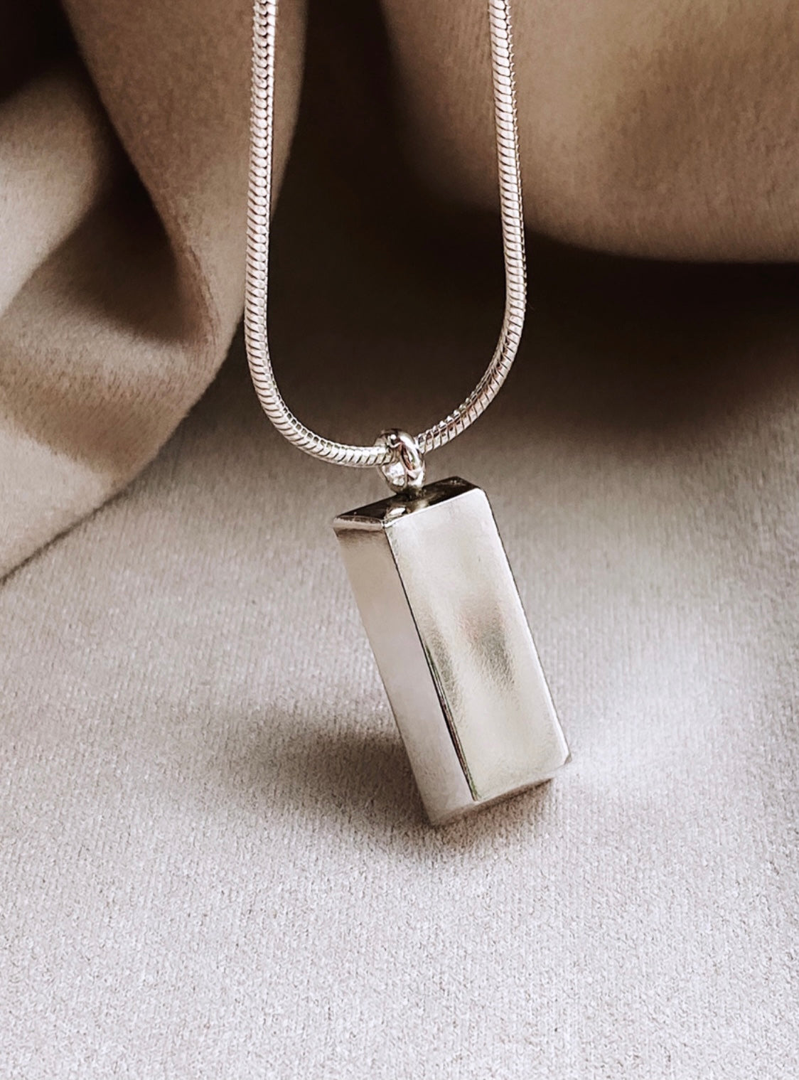 Silver Bar Necklace