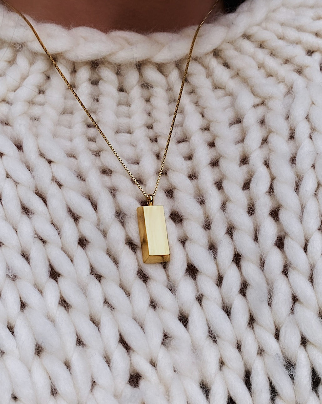 Gold Bar Necklace