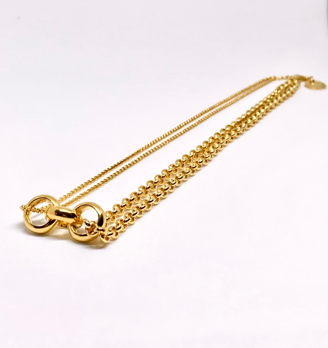 Diabolo Necklace Gold
