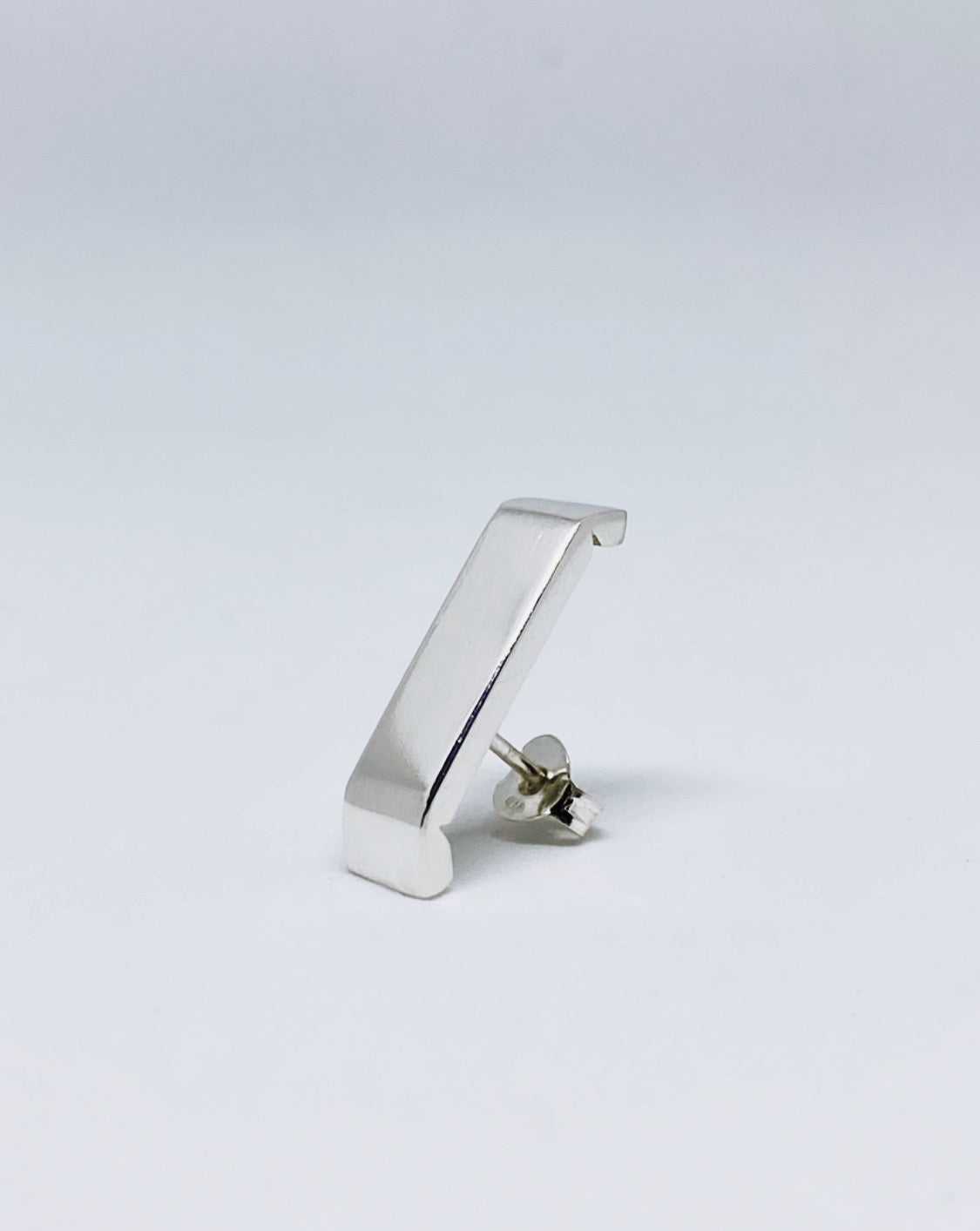 Silver Bar Earring