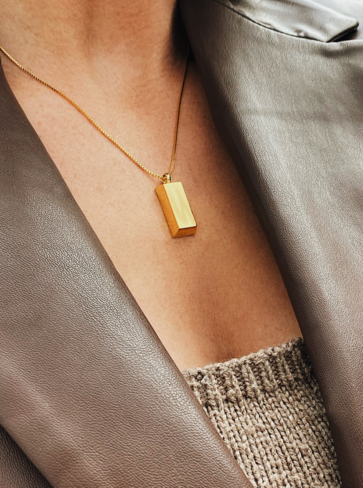 Gold Bar Necklace