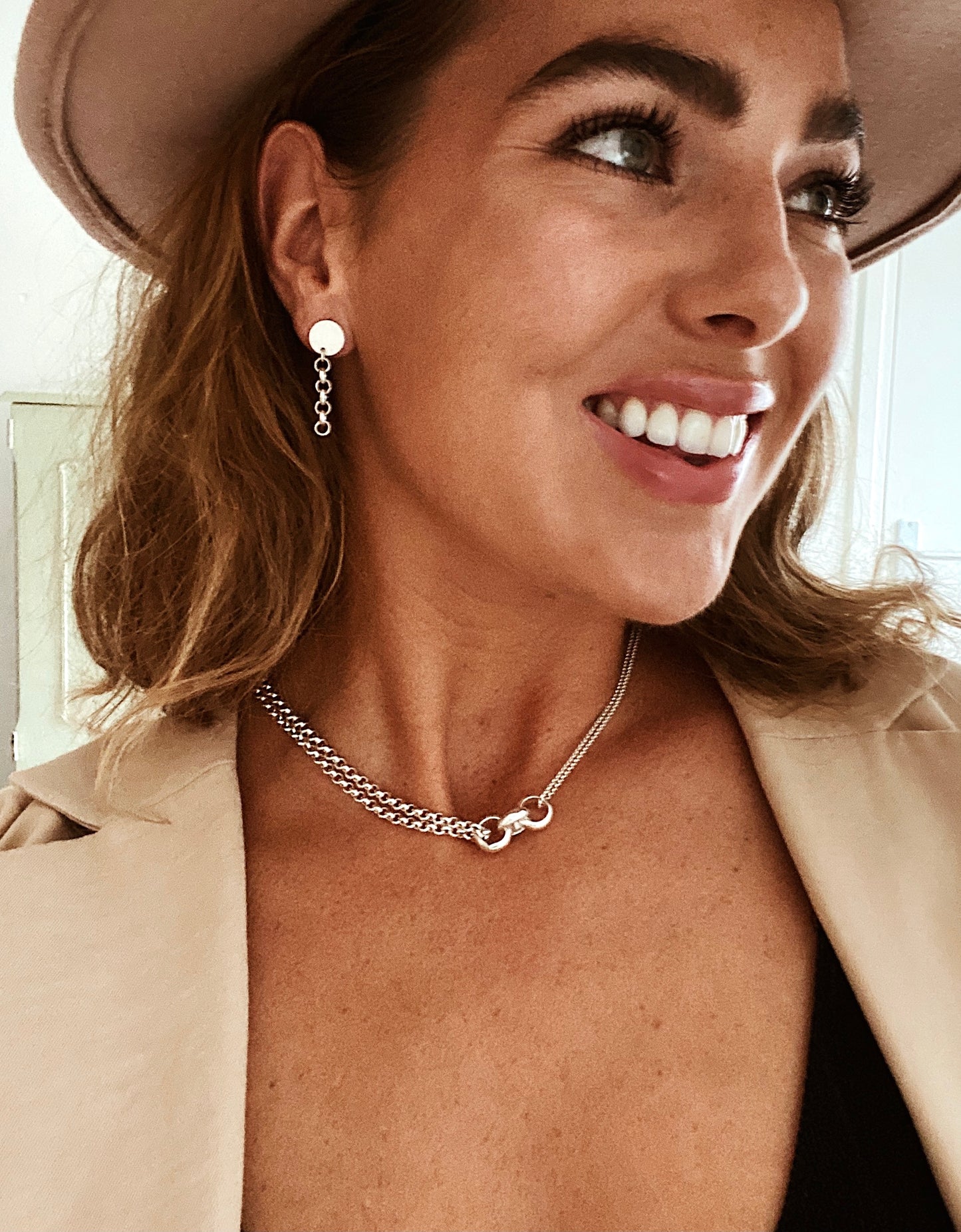 Diabolo Necklace Silver