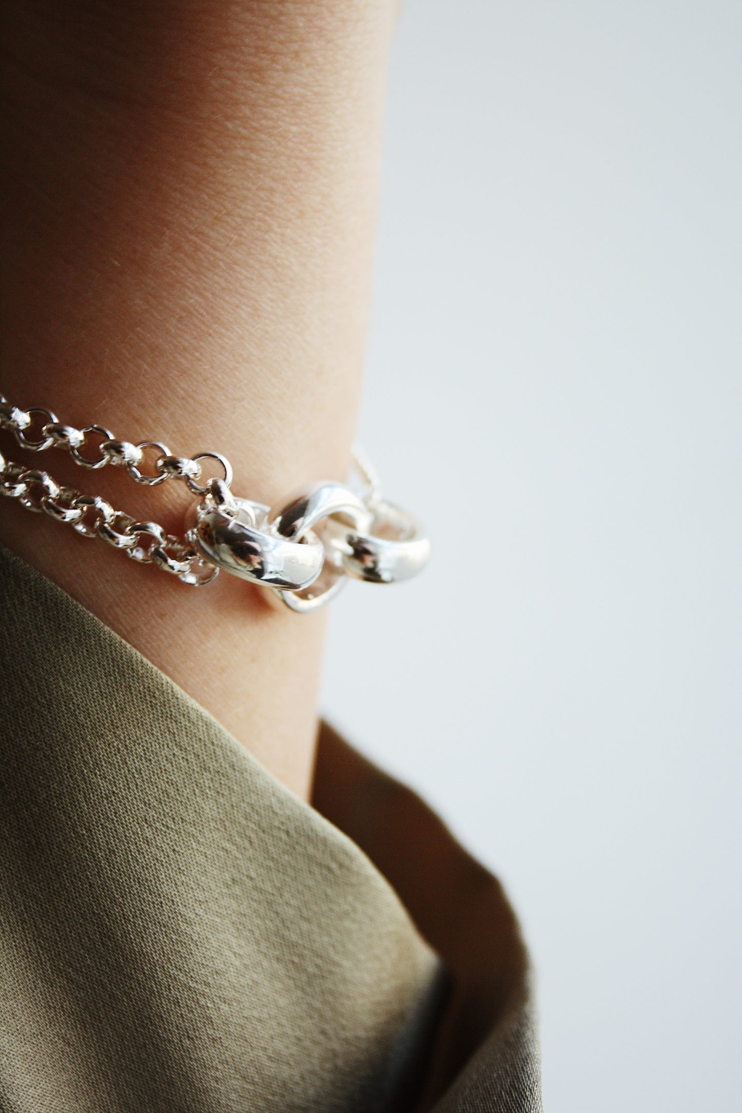 Diabolo Bracelet Silver