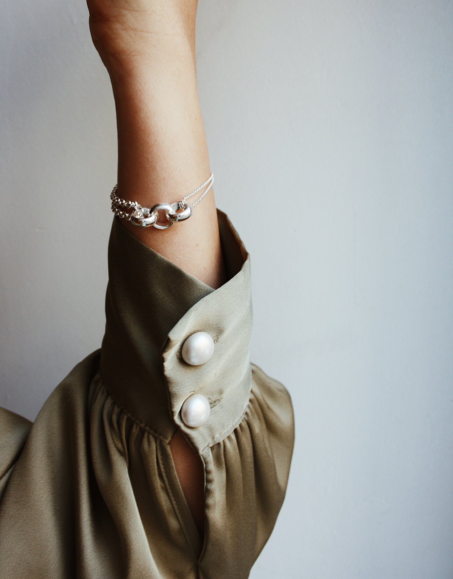 Diabolo Bracelet Silver