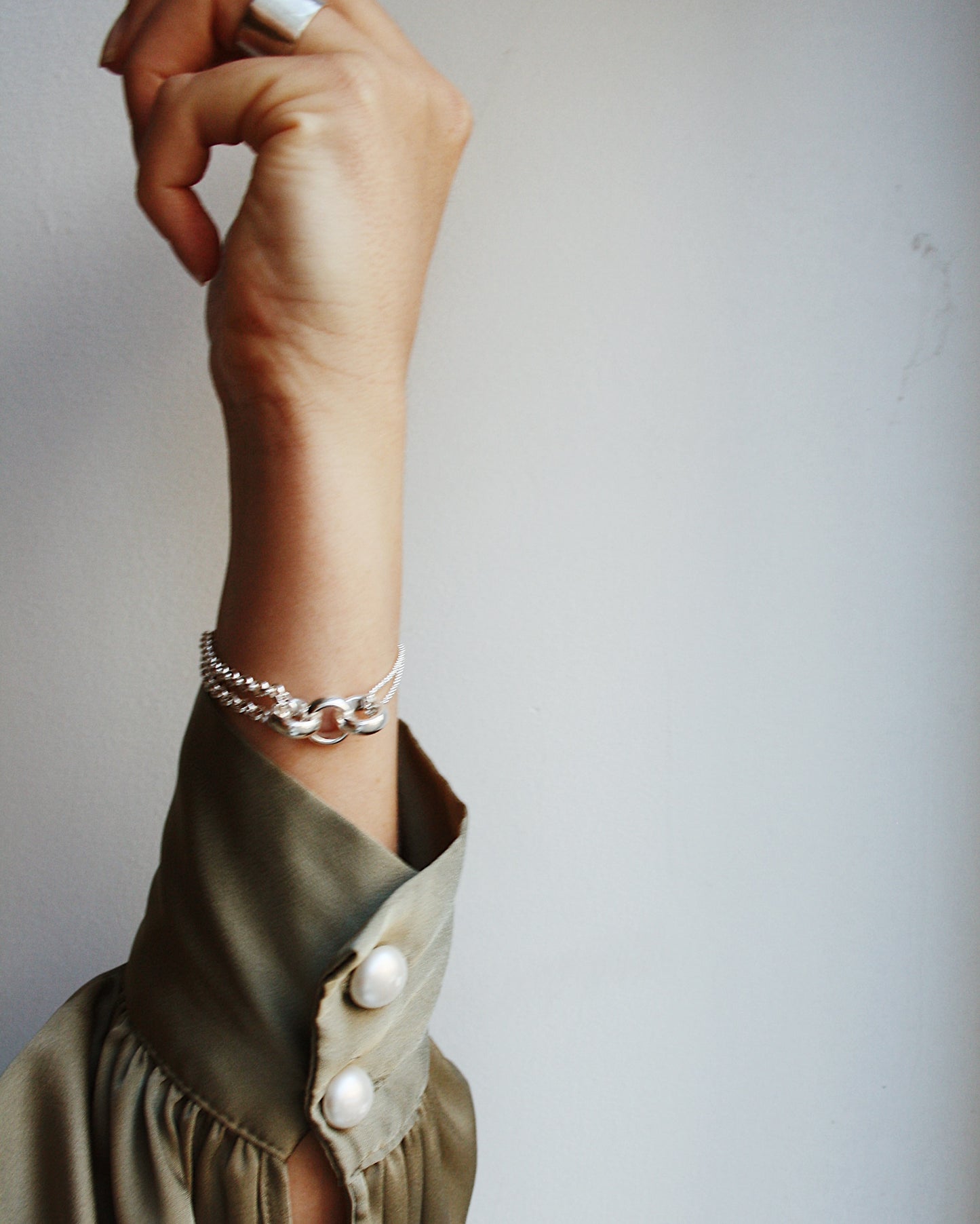 Diabolo Bracelet Silver
