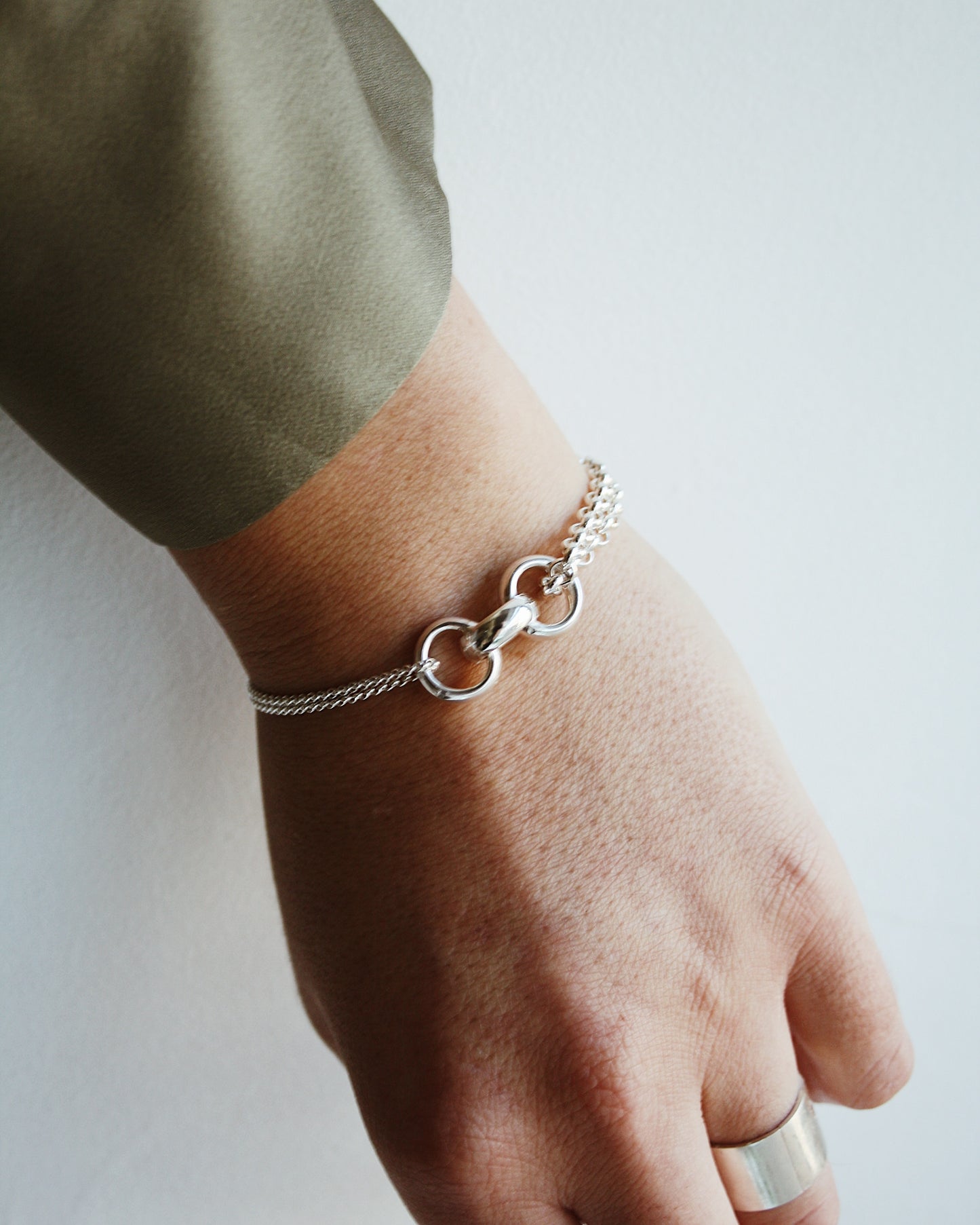 Diabolo Bracelet Silver