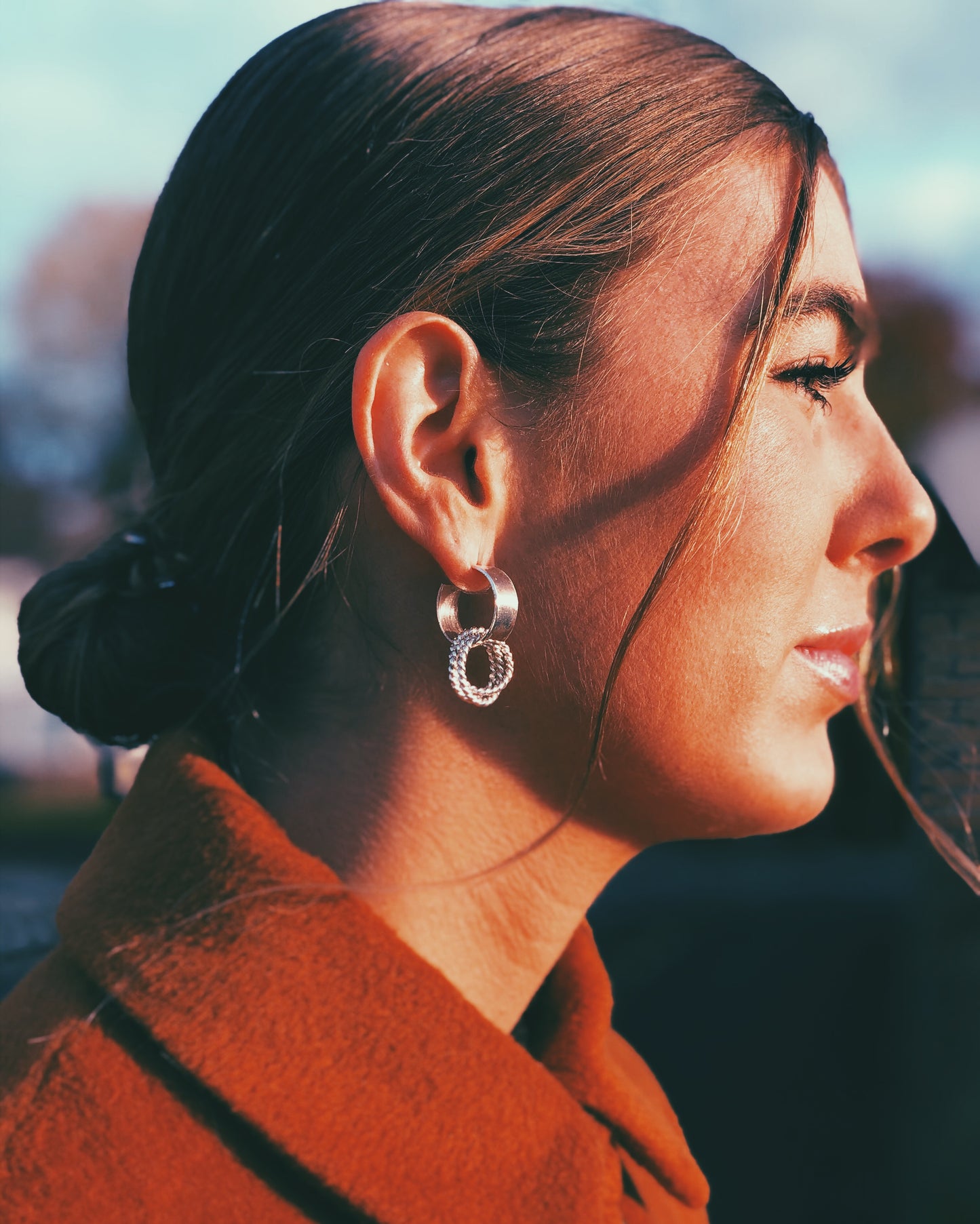 Hulahoop Earrings with rings