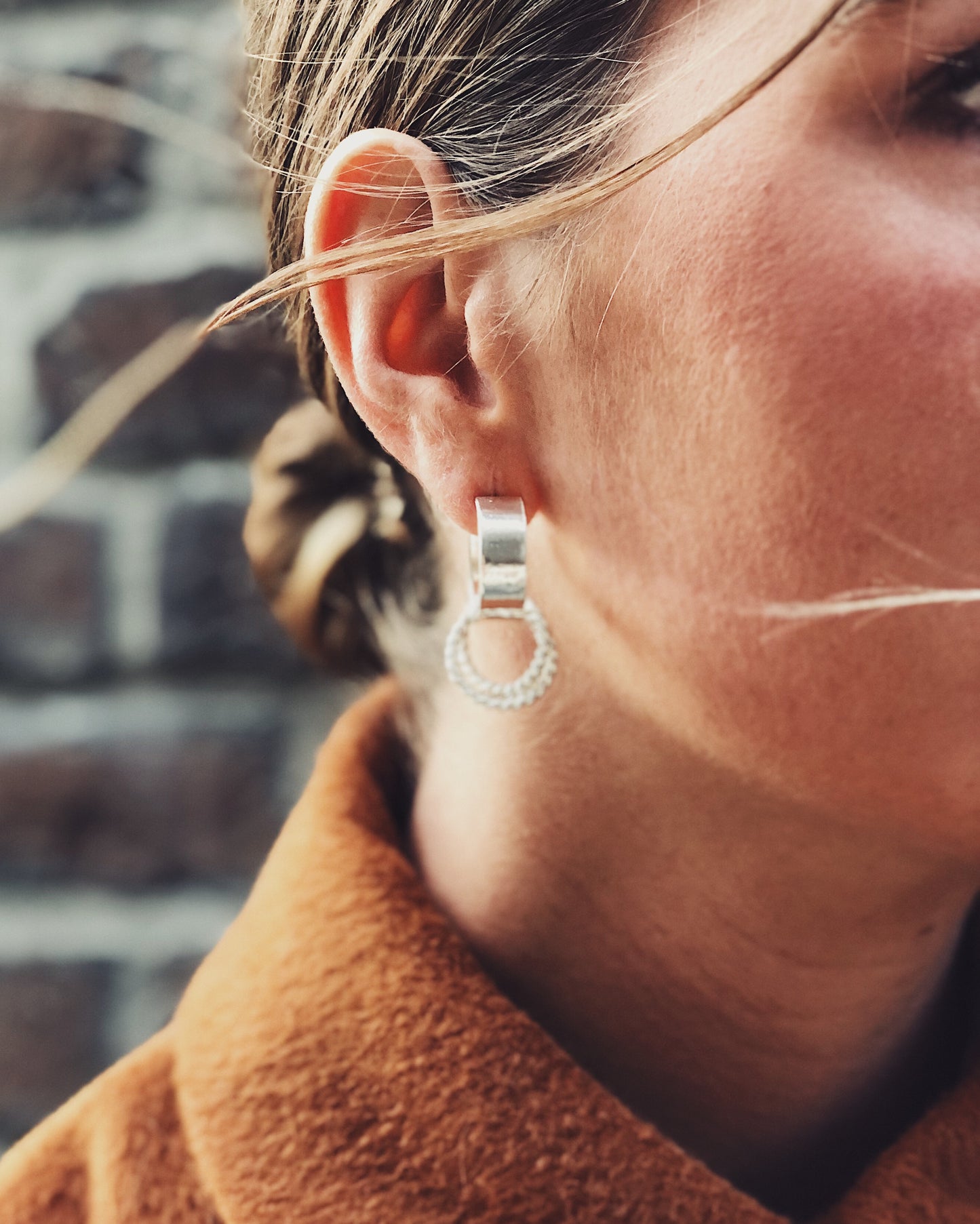 Hulahoop Earrings with rings