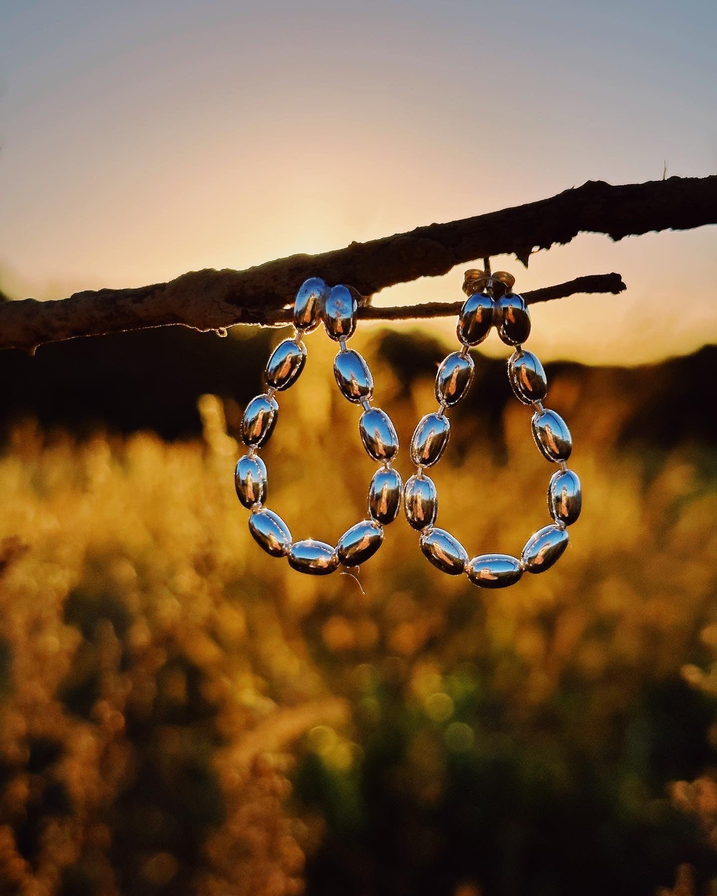 Olive Drop Earrings S Silver