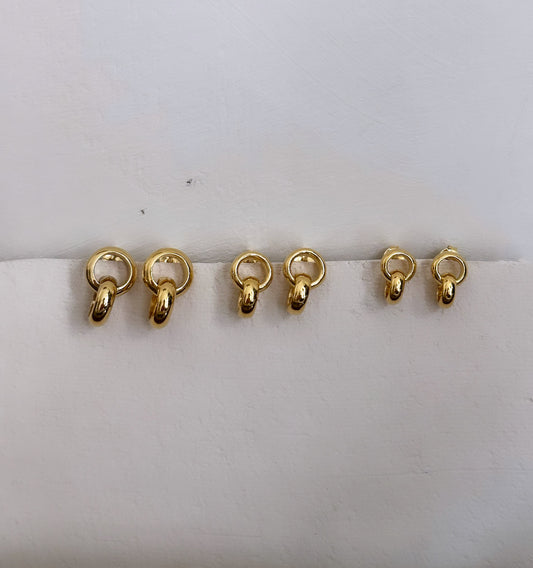Diabolo Earrings Gold
