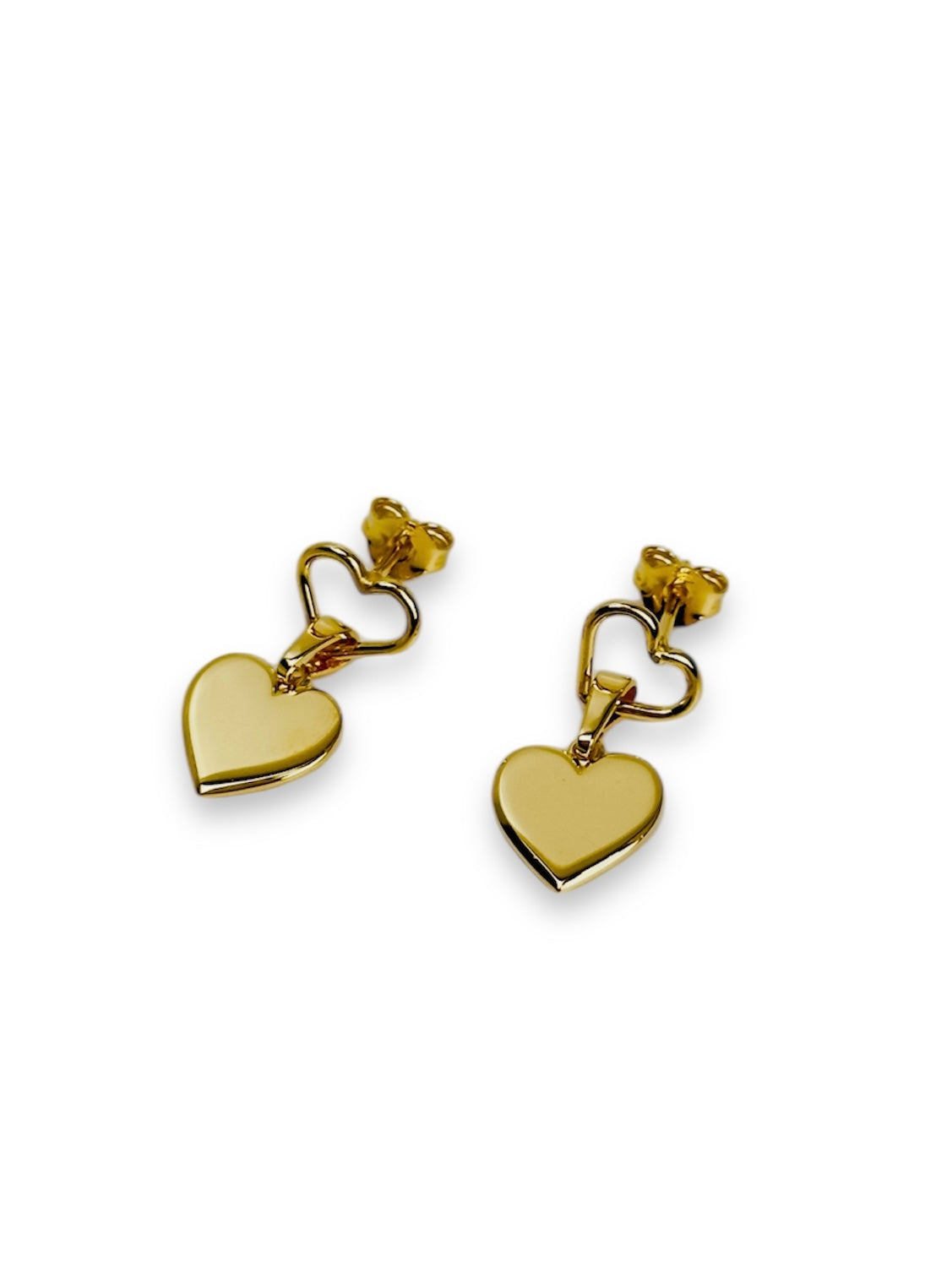 Heart Earrings Gold