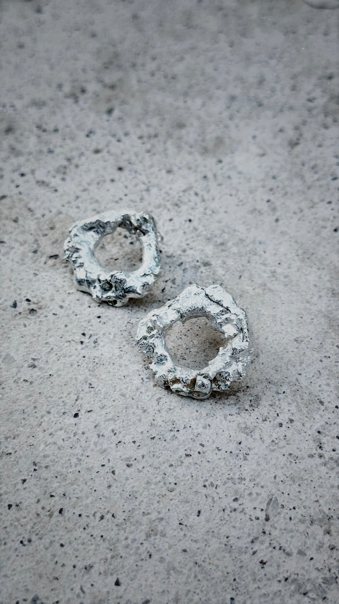 Coral Earrings Silver